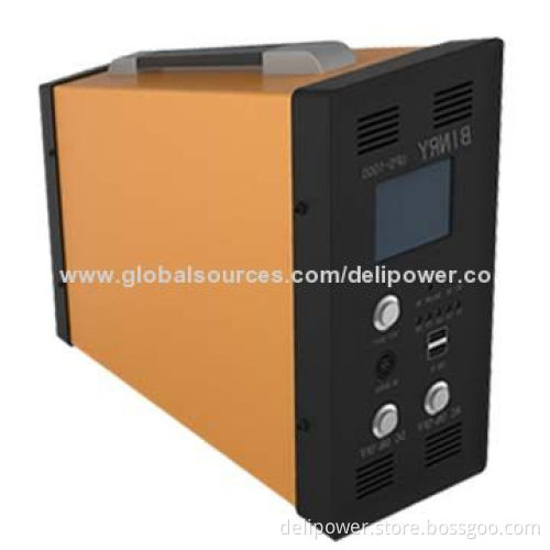 Double USB 59/12/16/19/24V DC/5A Multifunction Portable UPS with 1,000W Output Power
